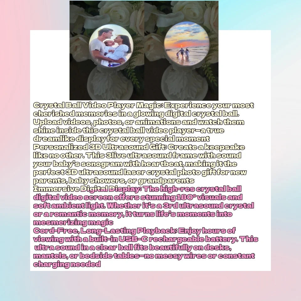 Transform Your Space with the Customizable Spherical Pixel Display Art Glass Ball Lamp - Perfect for DIY Video and Sound Experiences!